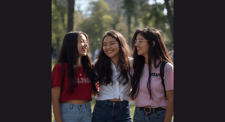 image of teenagers with casual clothes