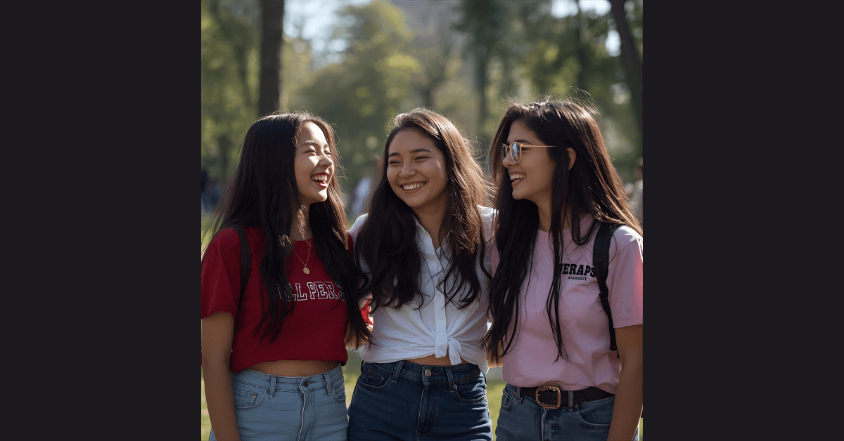 image of teenagers with casual clothes