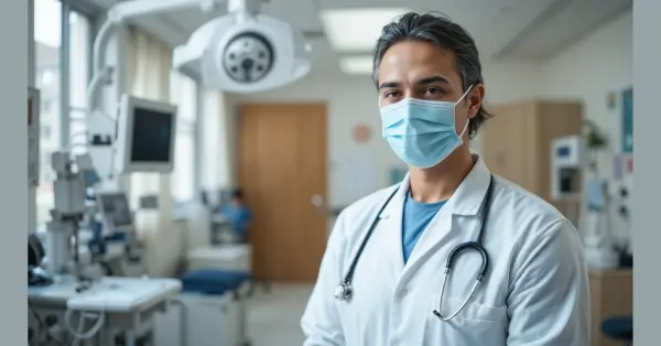 a doctor standing in clinic in bright environment 6